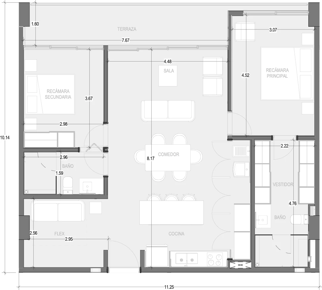 Plano de Condo B308