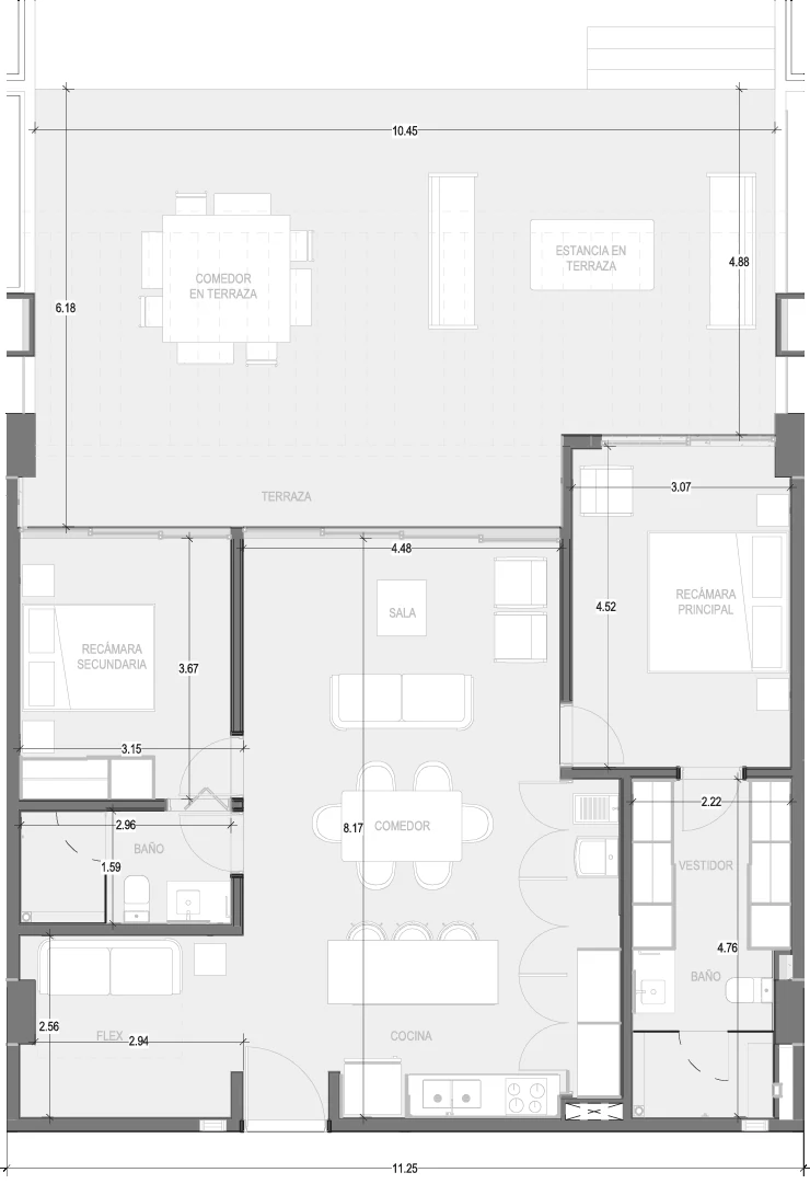 Plano de Condo A104